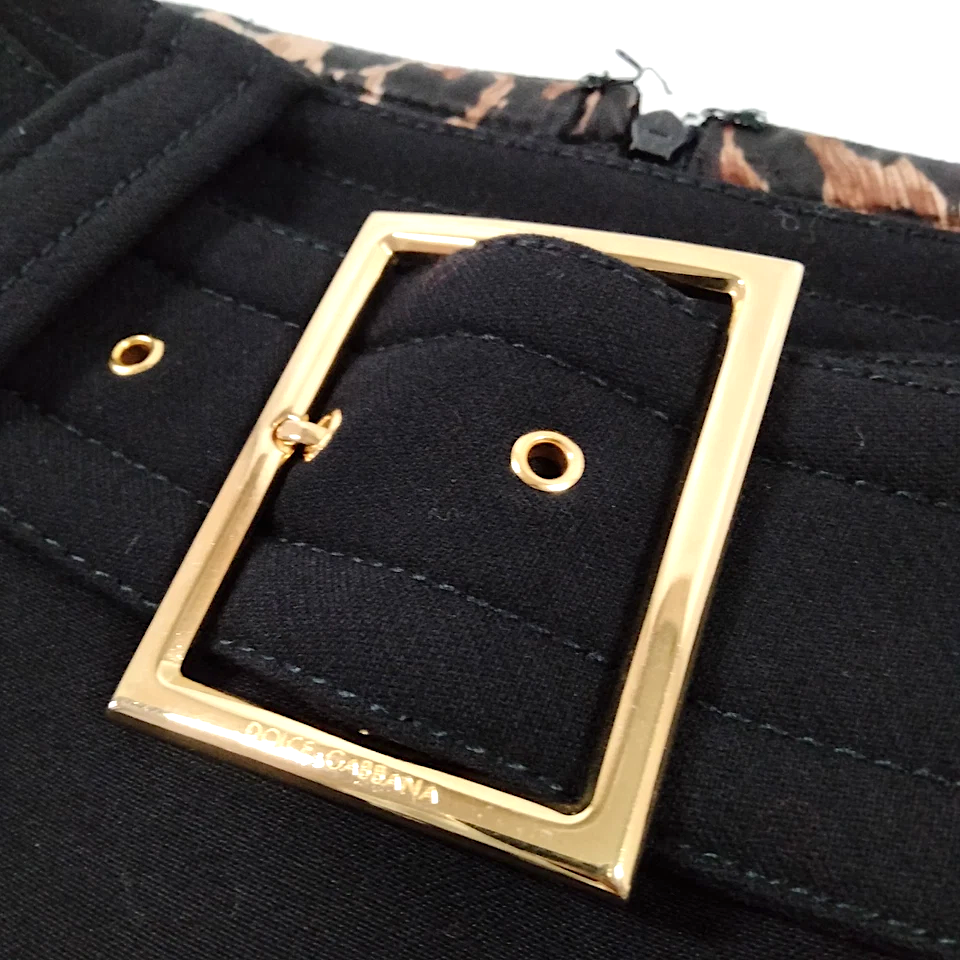 DOLCE&GABBANA. D&G Black Wool Skirt