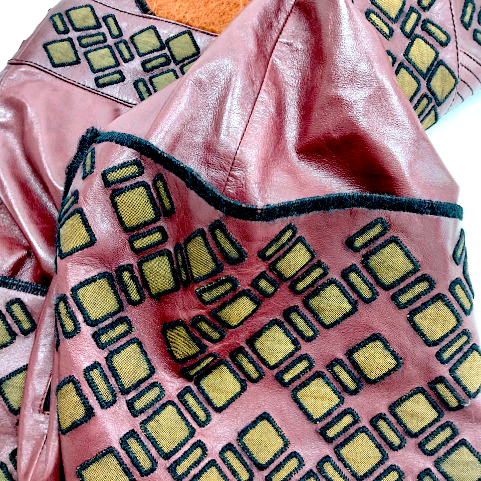 Bottega Veneta Italy. Vintage Leather, Nylon, Silk, Wool Mohair Alpaca Dress
