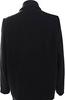 Helmut Lang NY. Black Polymaide Blend Notched Lapel Asymmetrical Zip Motorcycle Jacket