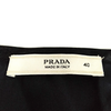Prada Italy. Black Silk Ruffle Top