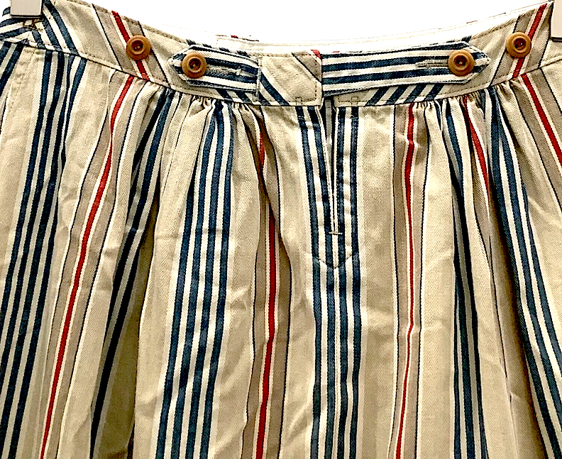 45rpm Japan. Multi Color Stripes Skirt