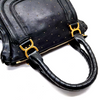 Chloe Paris. Black Leather Special Ltd Edition Gold Tiny Studded Large 