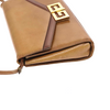 GIVENCHY PARIS. Leather Browns Color Vintage Shoulder Bag / Clutch