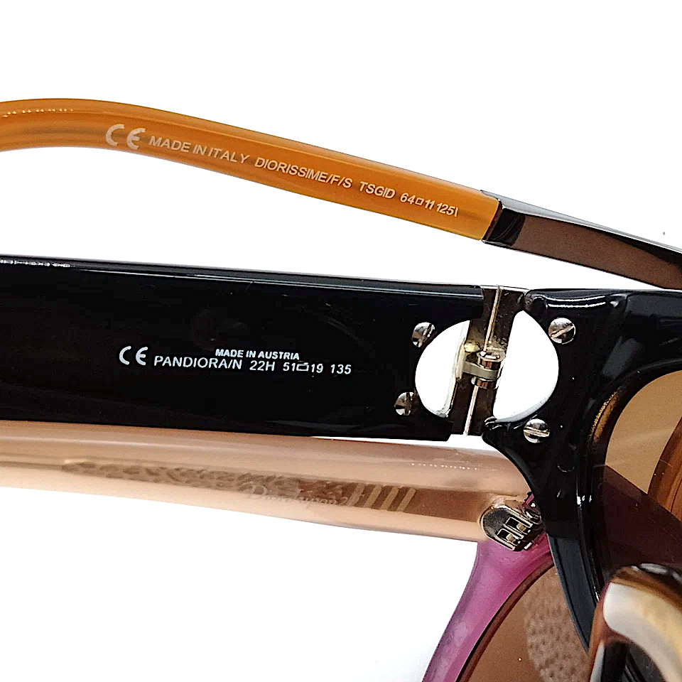 Dior Paris. Vintage Hand Poured Acetate Sunglasses Price Range: $250 - $300
