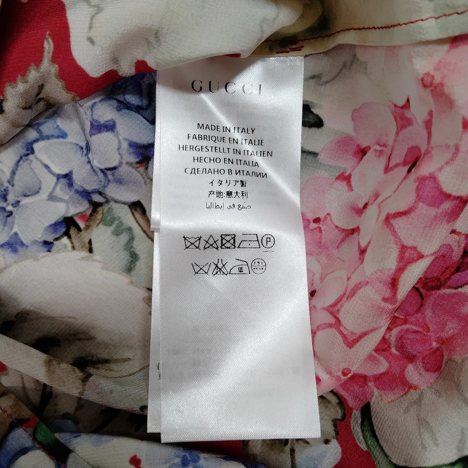 Gucci Italy. Multi Color Button Front Shirt Dress