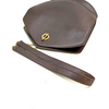 CELINE PARIS. Brown Leather Long Strap/Chain Shoulder Bag