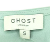 Ghost London UK. Tanya Sarne. Blue 100% Viscose Blend Short Sleeve Long V-Neck Maxi Dress