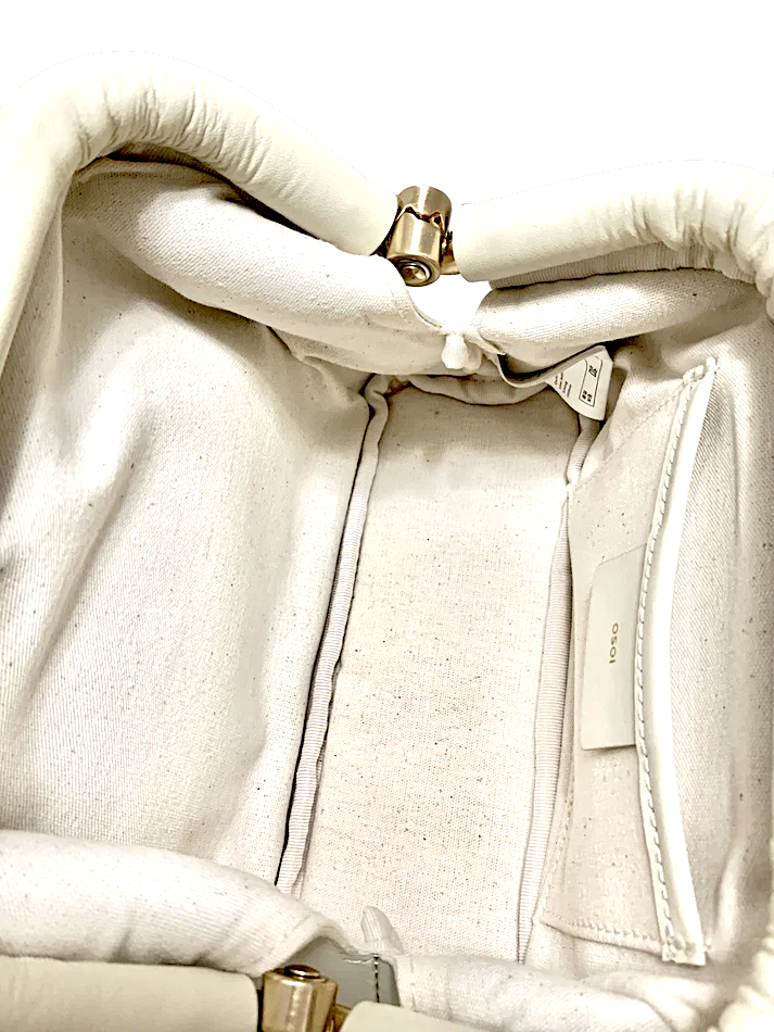 OSOI SOUTH KOREA. MINI CREAM LEATHER LUXURY SHOULDER BAG