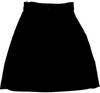 CELINE PARIS. Black Wool Skirt with Goldplated Hardware