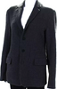 Tomas Maier Milan. (Ex-Bottega Veneta) Gray Wool Long Unlined Fleece Peacoat Jacket