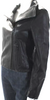 DSTLD Black Lambskin Leather High Neck Long Sleeve Zip Up Jacket