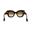 Fendi ITALY. Super Thick Amber Acetate Unisex Sunglasses FF0106 S w/Fendi Box & Case