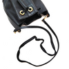 Chloe Paris. Black Leather Long Strap Bucket Style Shoulder Bag