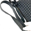 BOTTEGA VENETA Italy. Black Canvas Shoulder Bag