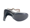 Marni Italy. Black Leather & Brown Ankle Strap Round Toe Pumps Size 39
