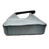 Prada Italy. Gray Leather Shoulder Bag