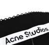 ACNE Studios Sweden. Black Viscose Blend Scoop Neck Sleeveless Corset Close Dress