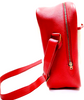 Hermes Paris. NWOT. Beige Canvas w/ Red Leather Trim & Sides Shoulder Bag
