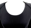 Gucci Italy Black Rayon Long Sleeve Dress