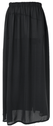 agnes b. Paris. Beige, Black Mesh Layered Short Sleeve Tunic / Mini Dress