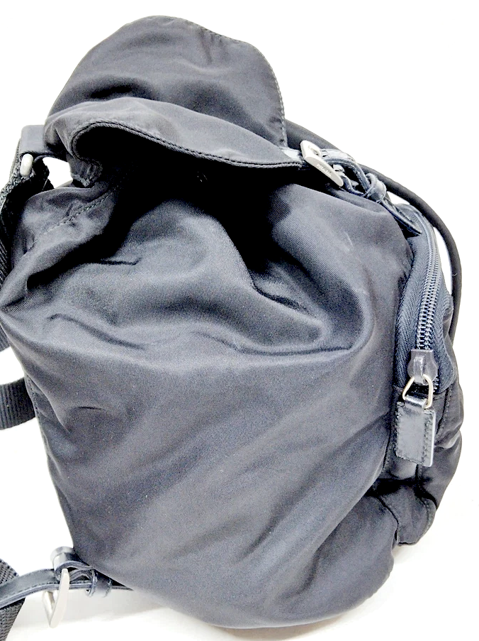 PRADA ITALY. Black Tessuto Nylon MIni Backpack