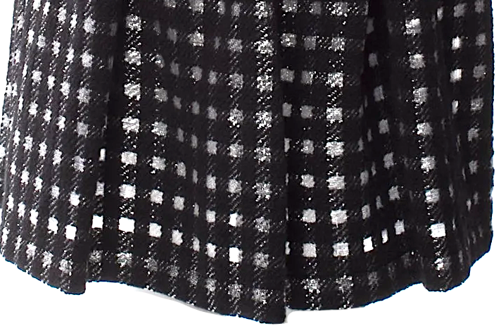 Comme des Garçons Comme des Garçons Japan.Wool/Nylon Blend Plaid Print Knee-Length Skirt