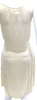 MM6 Maison Margiela Paris. Beige Sleeveless Ruched Waist Mini Dress