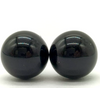 Vintage Japan. Beautiful Black Onyx Fine Jewelry 18ct Gold Stud Earrings