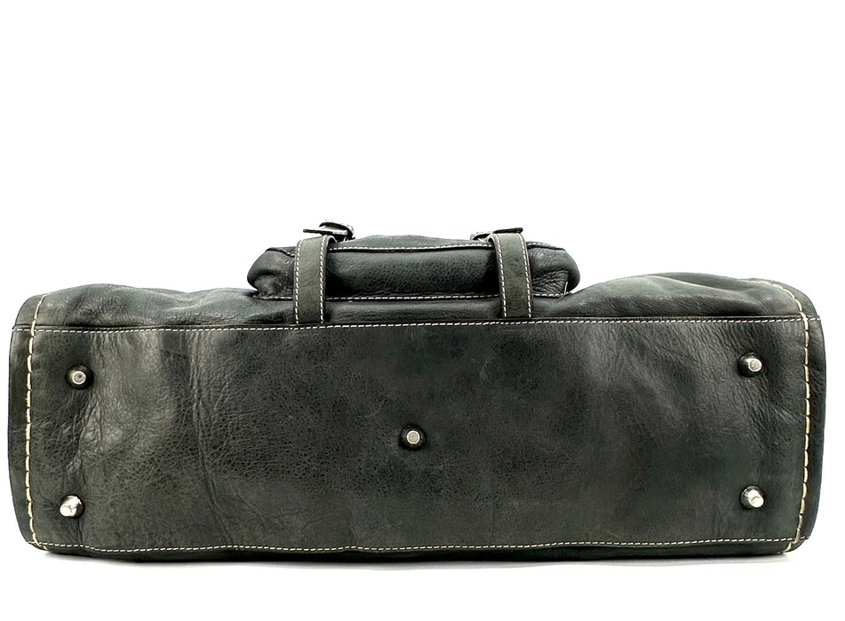 Chloe Paris. Black Leather Large Satchel Shoulderbag / Handbag
