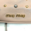 Miu Miu Italy. Pink Studded Leather Small Crossbody / Shoulder Bag