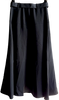 United Tokyo Japan. Base Black Polyester Blend A-Line Maxi Skirt