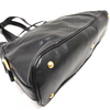Yves Saint Laurent Paris. Classic Vintage Black Leather Shoulder Bag / Hand Bag