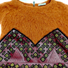 Bottega Veneta Italy. Vintage Leather, Nylon, Silk, Wool Mohair Alpaca Dress