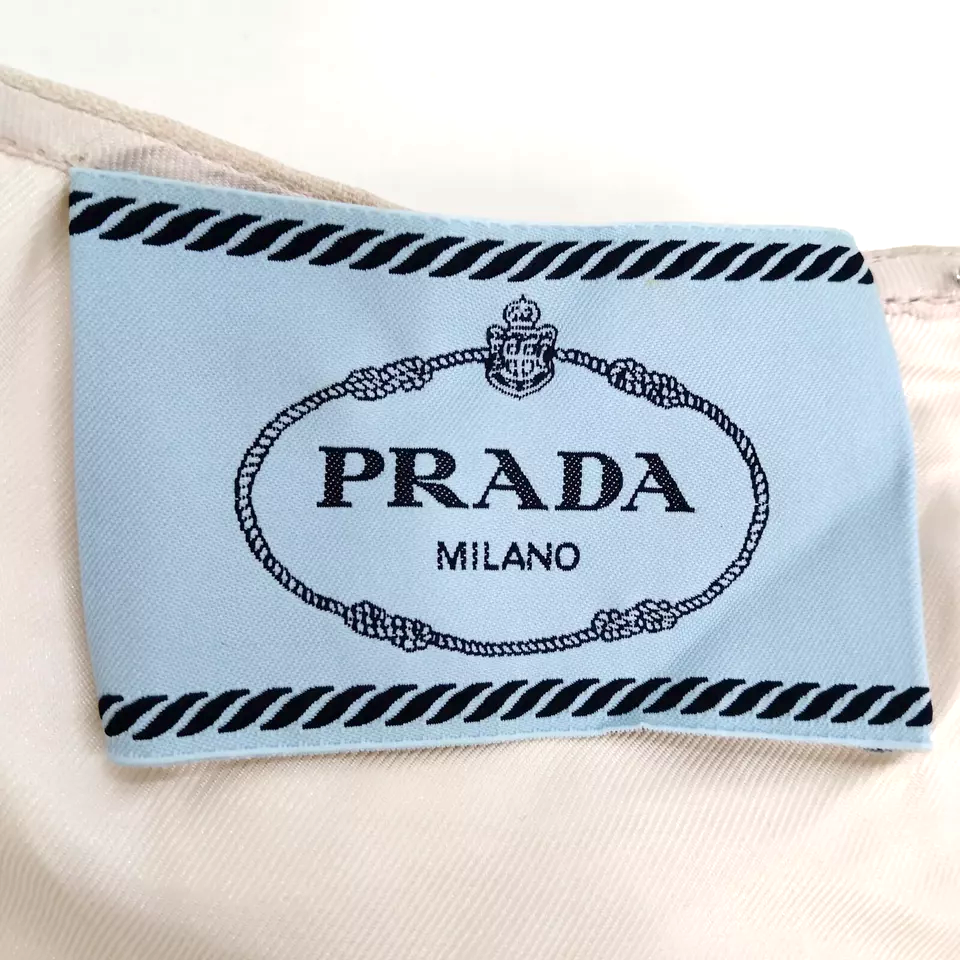 Prada Italy. Silk, Rayon Sleeveless Shift