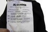 Jil Sander Seam Detail Black Viscose Long Sleeve Bodycon Dress