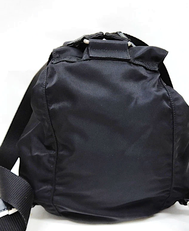 PRADA ITALY. Black Tessuto Nylon MIni Backpack