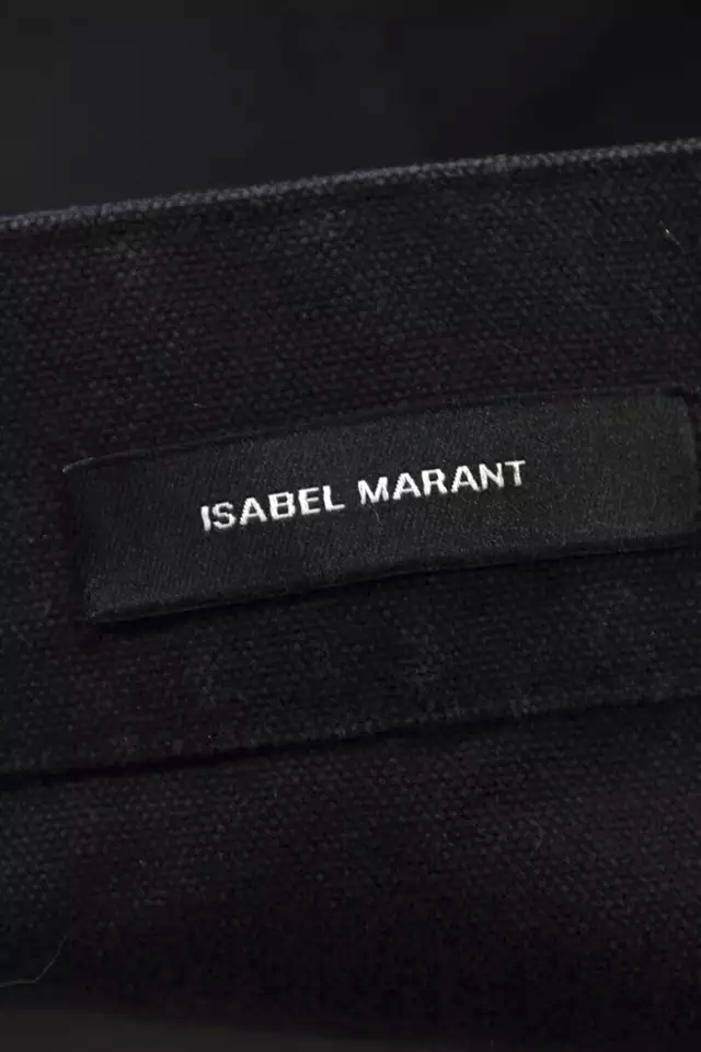 Isabel Marant Paris. Black Canvas Graphic Print Tote Bag&nbsp;