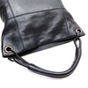 Bottega Veneta Italy. Black Leather Shoulder Bag / Hand Bag