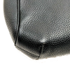 LOEWE MADRID. Black Pebbled Leather Silver Hardware Mini Shoulder Bag