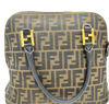 Fendi Italy. Vintage Zucca Logo Brown Canvas Shoulderbag / Handbag