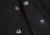 Yohji Yamamoto Japan. Y's Snap Button Black Wool Knit Jacket