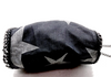 Stella McCartney UK. Black Denim Falabella Star Bag Silver Hardware Shoulder Bag