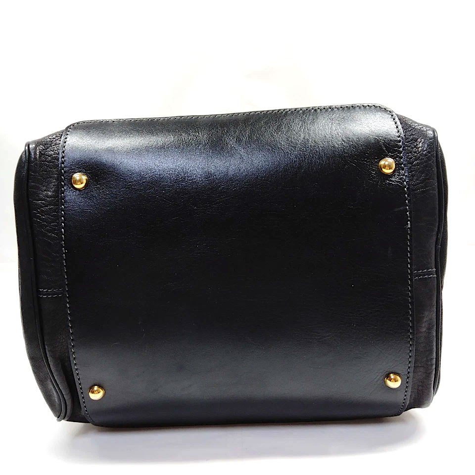 Dolce&Gabbana Italy. D&G. Black Leather Multiple Zippers Design Shoulderbag / Handbag