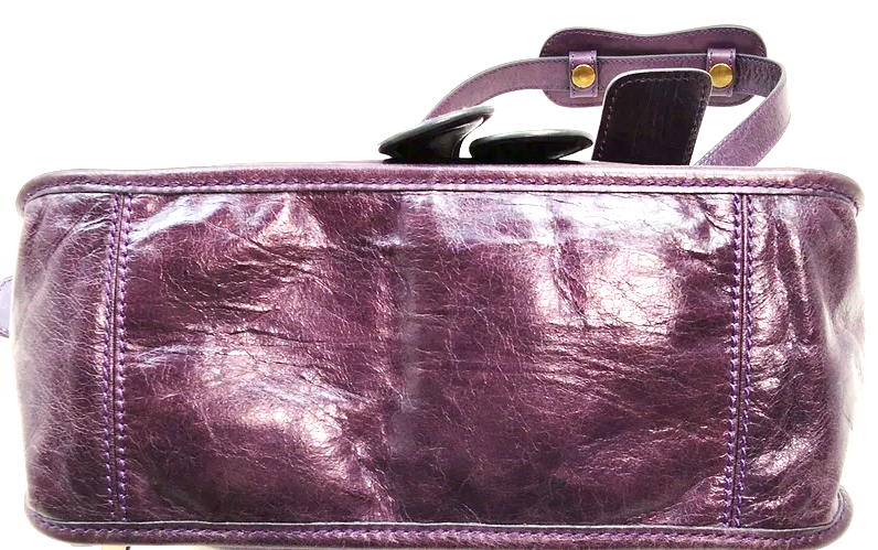 Chloe Paris. Eggplant Color Leather Shoulderbag