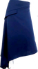 JW Anderson UK. New W/tags. Midnite Blue Asymmetric Side-Button Midi Skirt