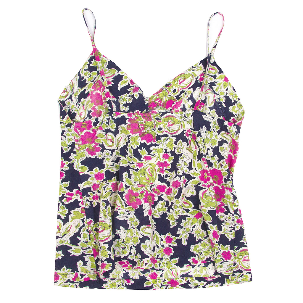 COMME des GARCONS Japan. Tricot. Multi-Color Floral Cotton Camisole