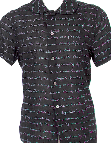 Comme des Garcons Japan. Tricot. Black Washed Long Sleeve Shirt