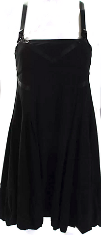 Comme des Garcons Japan. Black Silk Switching Dress