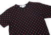 COMME des GARCONS Japan. Black, Red Polka Dot Printed Shirt