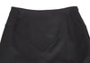 HOMMA JAPAN. Black Wool Gabardine Switching Design Skirt